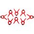 Clamp Spring Nylon 25mm 8pce Set